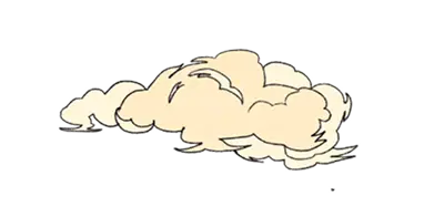 Decorative cloud illustration