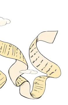 Decorative receipt illustration