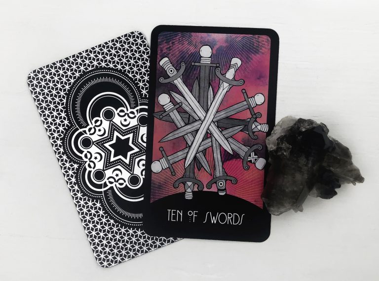 10 of swords tarot reversed