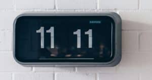 analog clock showing 1111 meaning in love